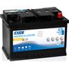 EXIDE BATTERIA EXIDE ES650 GEL SERVIZI DI BORDO BARCHE 12V 65AH 278x175x190mm 460 A