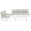 BIZZOTTO KONNOR SET SALOTTO ANGOLARE CON CUSCINI BIANCO CX21 0662757