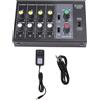 Gotrays Mini mixer audio 8 ingressi 2 uscite 4 canali stereo e 8 mono