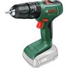 Bosch Trapano a Percussione Avvitatore a Batteria con 2 Batterie 2 Ah - 0 603 9D8 108