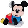 Clementoni Disney Baby Clementoni - Baby Mickey Gattona con Me, Topolino Peluche per Impara