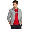 Tommy Hilfiger Uomo Felpa con Cerniera Essential Terry con Colletto alla Coreana, Grigio (Medium Grey Heather), XS