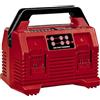Einhell Caricabatterie Power X-Quattrocharger 4A PXC, caricamento di 2x2 18 V batterie, controllo della batteria, gestione di caricamento intelligente, indicatore LED di stato a 6 livelli