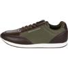 Tommy Hilfiger Uomo Sneakers da Runner Mix Profilo Basso, Marrone (Cocoa), 42