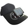 LVYXON Cappello con visiera parasole con ventola ad energia solare integrata per sport all'aria aperta e attività ricreative (nuovo nero)