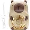 Generic Animal Fan - Ventilatore portatile portatile | Silenzioso animale alimentato tramite USB per asilo e camera dei bambini | Mini ricaricabile con luci LED e velocità regolabile | Ideale per uso