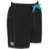 Arena Herren Badehose Boxer Fundamentals Solid, Costume a Pantaloncino Uomo, Nero-Bianco, S