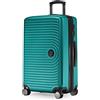Hauptstadtkoffer Mitte - Valigia Rigida di Medie Dimensioni, TSA, 4 Ruote, Bagaglio da Stiva con Espansione di Volume di 8 cm, 68 cm, 88 L, Turchese