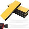 XSHAO® 4 Pz Paraurti Garage da Muro, 30 x 10 x 3 cm Paracolpi Garage Auto da Muro Gommapiuma Adesiva con 4 Protezione Portiere Auto per Porte Auto/Garage e Carport