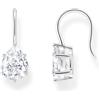 Thomas Sabo H2290-051-14 - Orecchini pendenti con zirconi bianchi a goccia, misura unica, Argento sterling, Zirconia cubica