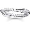 Thomas Sabo anello da donna doppie palline argento sterling 925 TR2321-001-21