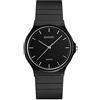 SKMEI Orologio da donna impermeabile, orologio da polso per donne e ragazze, casual, analogico, al quarzo, da donna, Nero, Minimalista