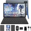 TABWEE Android 15 Tablet con Tastiera - 24 GB RAM+ 256GB ROM(2 TB TF), Octa-Core, 10 Pollici, 5000 mAh, 8MP+5MP, Gemini AI, Widevine L1, 5G WIFI, GPS, Face ID, 3.5mm Jack Port (2 Anni Garanzia)