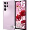 OUKITEL C61 Smartphone Android 15, 16GB+128GB/1TB Smartphone 2025, 6.88" HD+ 90Hz Telefono Cellulare, 5150mAh Cellulari, 13MP+5MP Telefoni Octa Core, Dual SIM/Face ID/Fingerprint/OTG/Tipo-C, Viola