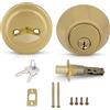 Honeywell Honeywell 8111009 Single Cylinder Deadbolt, ottone lucido