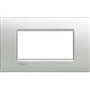 BTicino LNC4804TE Livinglight AIR Placca con 4 Moduli, Tech