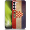 Head Case Designs Croazia Croato Bandiere Vintage Set 3 Custodia Cover Dura per Parte Posteriore Compatibile con Samsung Galaxy S23+ 5G
