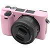 Market&YCY Custodia protettiva in silicone per fotocamera protettiva della fotocamera professionale, Per Sony A6300 - Rosa