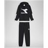 DIADORA JU.TRACKSUIT RAIMBOW NERO/BIANCO (80013)