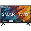 32" LCD HD Ready 2023 32A4K, Smart TV VIDAA U6, Compabilità Alexa, Tuner DVB-T2/