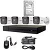 HIKVISION Kit Videosorveglianza Nvr POE 4 Canali TELECAMERE IP POE 2 MPX 500GB