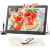 TV Portatile Da 14.2 Pollici, Piccola TV Ricaricabile 1080P Con Antenna E Sinton