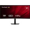 Viewsonic Monitor PC Curvo 38" UWQHD+ IPS 75 Hz 300 cd/m2 5 ms Nero VA3820C Viewsonic