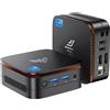 E1 Mini PC Twin Lake N150 (3,6 Ghz) 16 GB DDR4/1TB M.2 SSD, Desktop PC Wifi 5,Bt