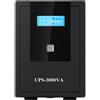 RVT SECURITY UPS 3000VA Onda Sinusoidale Simulata con display 1900W 4 schuko auto restart