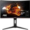 AOC MONITOR AOC GAMING 27" FULL HD CURVED LED 144HZ C27G1 HDMI FHD NERO ROSSO CURVO