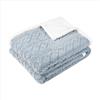 Paco Home Coperta Soffice Divano Sherpa Plaid Divano Coperta Decorativa Coperta Soggiorno Reversibile Scandi, Colore:Grigio 2, Dimensione:150x200cm