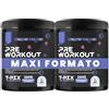 T-Rex Integratori Pre Workout, Energy Drink Potente con Creatina Monoidrata, Taurina, Citrullina, Arginina, Beta Alanina e Vitamine, 500 g (Frutti di Bosco, 500 g (Confezione da 2))