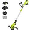 SnapFresh Tagliabordi a Batteria 20V Decespugliatore Rifilatore - Taglio 30,5 cm, Telescopico, Incl. 2 Bobine e Caricabatterie 2 in 1 per Prati e Terreni Agricoli, Giardino Fai da Te, Cura del Prato