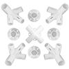 HWGING Set di 4 spine per gazebo, 3 x 3 m, per tende da sole e piedini ad angolo, 25/19 mm, accessori per caming, parti di ricambio per gazebo