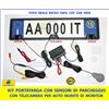 AUTOKIT Sensori di Parcheggio targa con Portatarga e Allarme sonoro regolabile sensore