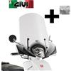 GIVI Parabrezza COMPLETO trasparente KYMCO Like 50-125-200i 2011 2012 6102A GIVI