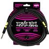 Ernie Ball Prolunga per cuffie, jack da 1/4 a 3,5 mm, 6,1 metri - Nero