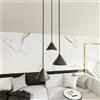 Lampadario a Sospensione in Acciaio ELIT 3 PREMIUM Nero 3xGX53