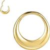 ZS 16G Segmento Setto Anelli Per Naso Per Donna Uomo, 8mm 10mm ASTM F136 Titanio Clicker Orecchini Per Cartilagine Teardrop Hoop Rook Helix Piercing Gioielli