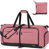 Lekesky Borsone da Viaggio Borsone Palestra Donna Uomo 80L, Borsa da Viaggio Weekend Pieghevole con Scomparto Scarpe e Tracolla, Leggero Impermeabile Borse Bagaglio a Mano per Ospedale, Fucsia