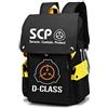 WANHONGYUE Anime SCP Cosplay Backpack Borsa da Scuola Rucksack Studenti Zaino per Laptop da 15,6 Pollici Giallo / 1