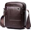 BAIGIO Borsello Uomo Tracolla Pelle Tracolla Uomo Borsa Uomo Tracolla Borsello Marrone Borsa a Tracolla Vintage Borsa a Spalla Piccola Crossbody Bag Casual
