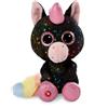 NICI Glubschis 62595 Vita-Mi Unicorno di Peluche Morbido, tenero Pupazzo per Coccole e Giochi, per Adulti e Bambini, 15 cm, Nero, Colore
