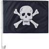 AZ FLAG Bandiera per Auto dei pirati 45x30 cm Poliestere Mesh Ventosa
