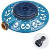 Melnor 65102-AMZ Irrigatore in metallo a 8 modalità e adattatore per prodotti QuickConnect, Amazon Bundle, blu mirtillo