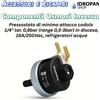 Pressostato di minima 0,8 bar, Codolo 1/4, Range 0,5-3 bar, 16A 250V, Per refrigeratori acqua
