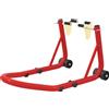 HOMCOM Set cavalletto per moto anteriore/posteriore Cric moto fino a 544 kg in acciaio rosso | Aosom Italy