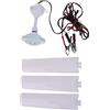 Psdndeww Ventilatore da soffitto portatile da 12 V da 19,7 pollici/27,5 pollici, mini ventilatore da soffitto sospeso a 3 foglie per campeggio all'aperto
