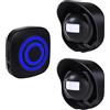 SiegenPro Sensore Di Movimento Wireless, Allarme campanello wireless Kit di Allarme con Sensori di Movimento Infrarossi per Casa, Ufficio, appartments