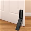 HahaGo Fermaporta pavimento, fermaporta con testa in gomma antiscivolo e magneti, fermaporta in gomma, fermaporta pavimento pesante, fermaporta per interni esterni, porte del balcone, ufficio, garage (nero)